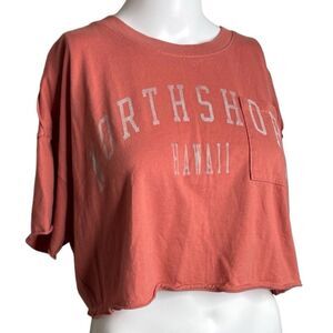 Social Culture Northshore Hawaii Short Sleeve Shirt Pink Size Medium